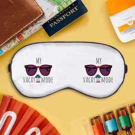 'Vacation Mode with Sunglasses and Palms' Sleep/Travel Eye Mask (EY00024317)