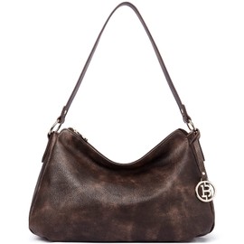 BOSTANTEN Purses for Women Vegan Leather Shoulder Bag Designer Ladies Hobo Handbags Pocketbooks, Coffee