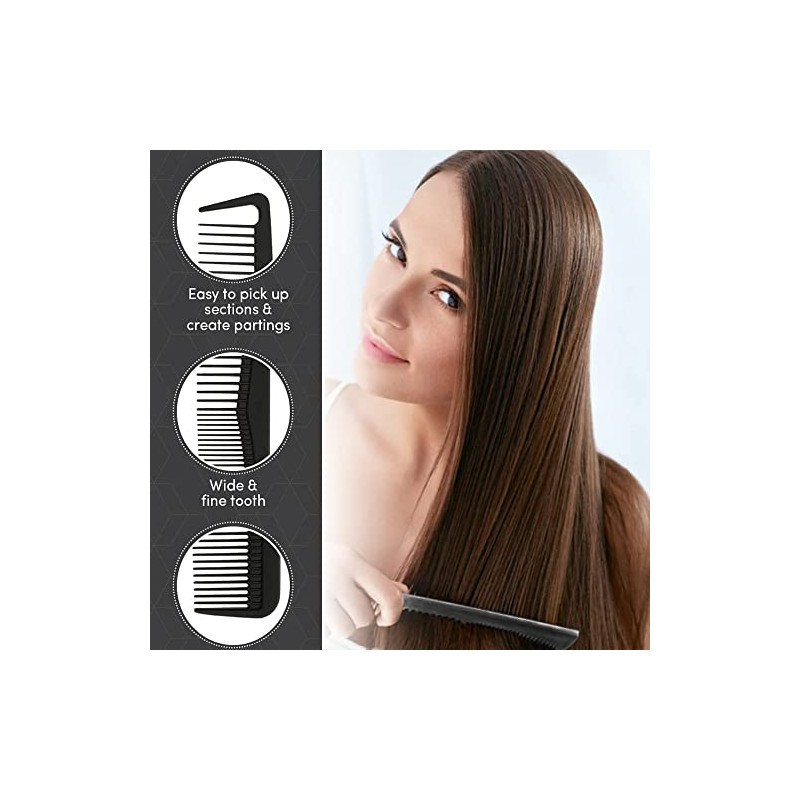 Hair Comb Pack of 4, Hair Styling Comb, Hair Cutting