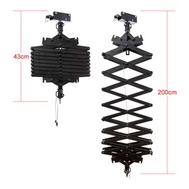 DATOUBOSS 2M Drop Pantograph for Studio Photography Ceiling Rail System Photographic Pantograph Kit with Pulley, Safety Rope Accessories