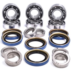 HD Switch - 3 Kits - AM144377 AM124498 AM135349 AM131680 Deck Blade Spindle Bearing Seal & Spacer Rebuild Kit fits John Deere 42C 42M 48C 54C 60D 62C Mower Decks X LX LT LTR Series w/ C3 Clearance