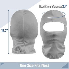UNCO- Balaclava Face Mask, Light Gray Ski Mask for Men & Women, Full Face Mask, Face Mask for Winter
