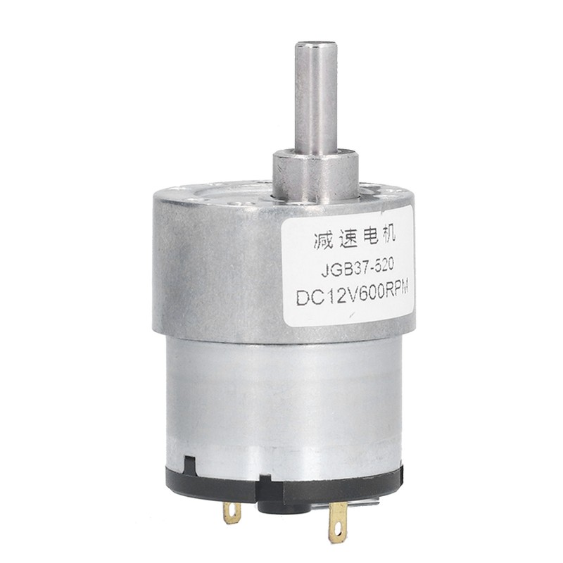 JGB37‑520 12V 600RPM DC Worm Gear Motor Turbo Reducer Shaft