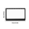 3X Credit Card Magnifier with Ruler, Ultra-Thin PVC Wallet Pocket