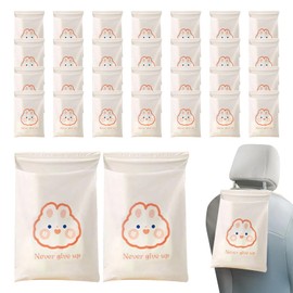 Trash Bags - Easy Stick Cartoon Car Garbage Can | Recycling Containers for Interior Airplane Trunk Vehicle Cupholder Door Travel Boat Vomit Kids