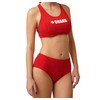 BLARIX Guard High-Waisted Swimsuit 2 Piece Medium Red