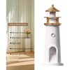 Growalleter Moonlight Projection Lamp, Lighthouses Night Light, Remote Control Lighthouse