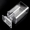 Teensery Transparent Acrylic Cosmetic Cotton Pad Holder Box Makeup Nail