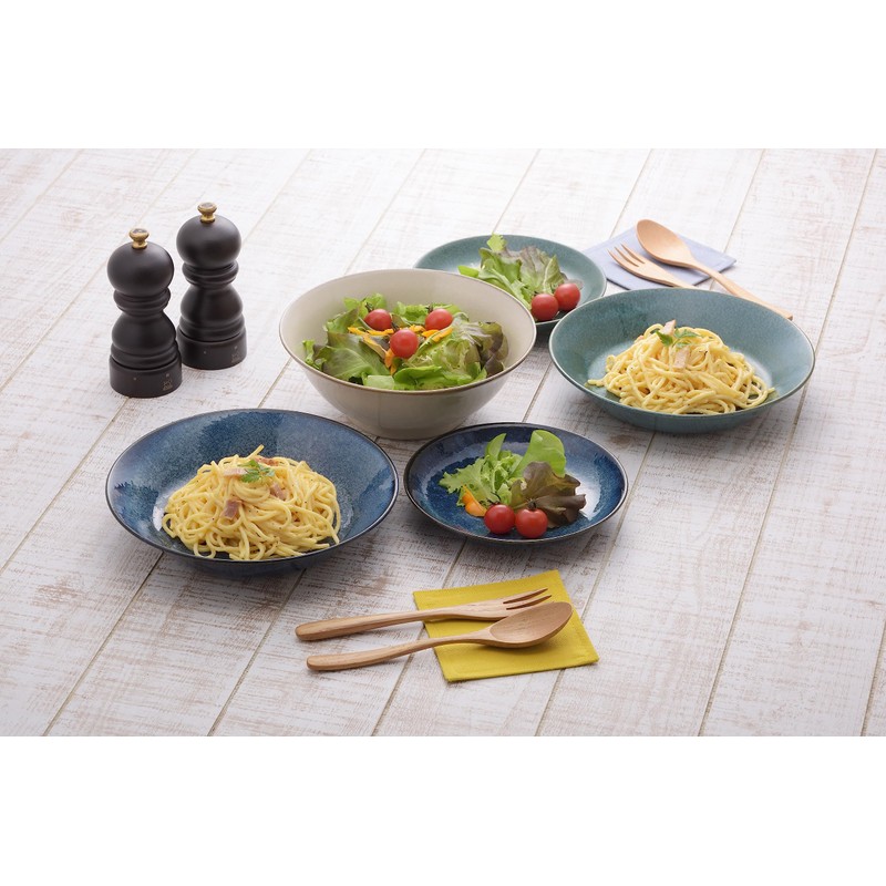 Natural color 6.3-inch (16 cm) plate (3 color set) white,