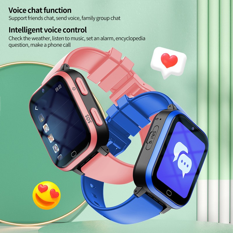 4G Kids Smart Watch Video Call Function Waterproof Touch Screen
