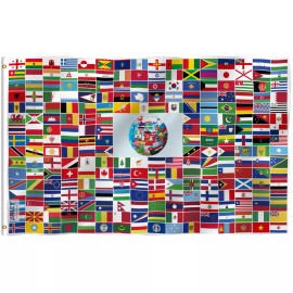 Anley Fly Breeze 3x5 Ft Global World Flag - 216 International Country Flags