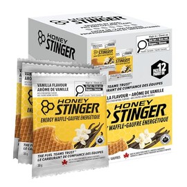 Honey Stinger Waffle Energy Wafle Energético Orgánico 30gr Caja con 12 piezas - Sabor Vainilla