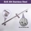 HAMOLER Wall Mount Shower Slide Bars with Handheld Shower Head