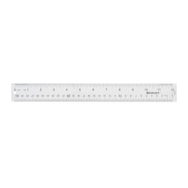 Westcott Acrylic Clear Ruler, Easy-to-Read Markings, Scratch-Resistant Design, Raised Beveled Edges, for Crafting, Office, Classroom, Back to School Supplies, 12-Inch
