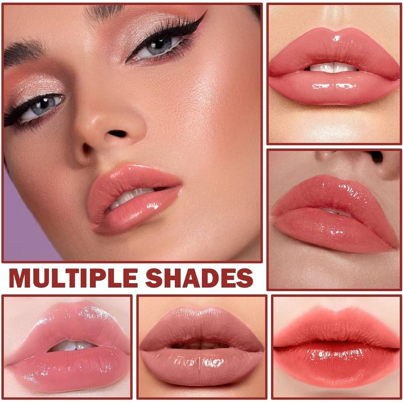 Lip Oil Tint Gloss 6 colores – Brillo y volumen