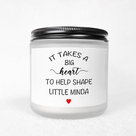 1PC Lavender Scented Candle 5.3oz Soybean Wax Gift Idea for Women Men Mentor Teacher from Students Girls Boys Graduation Birthday Christmas Thank You Cool Funny Unique Novelty Bulk Essentials Present