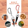 Premium 4-in1 Kitchen Shears - White & Black - 1