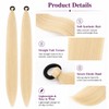 2 Pieces Blonde Ponytail Extension, 26 Inch Straight Braiding Hair,