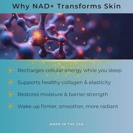 NADIA Crema de noche restauradora con NAD+ antienvejecimiento para vitalidad e hidratación 1.0 fl oz / 1 fl oz
