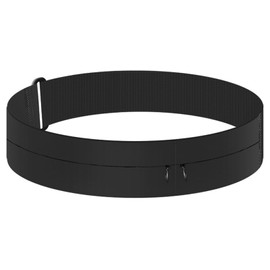 SiumPklay Running Belt for Women & Men - Lightweight Bounce-Free Waist Pack with Water Bottle Holder Multi-Pocket Phone Pouch (Black Medium 23.6"-33.5")