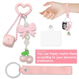 MR3XL Coquette Keychain Cute Bow Decor for Women Aesthetic Car Accessories Fun and Stylish Key Chains