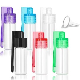 Yamobi Dispenser for powder with mini funnel and spoon, practical scoop set for snuff, spices and flavour powder, ideal for camping