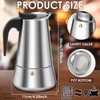 TMWEFUSC 4 Pack Moka Pot Espresso 9 Cup Stovetop Espresso