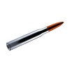 VMS RACING 50 Cal Caliber CHROME ORANGE TIP BULLET ANTENNA