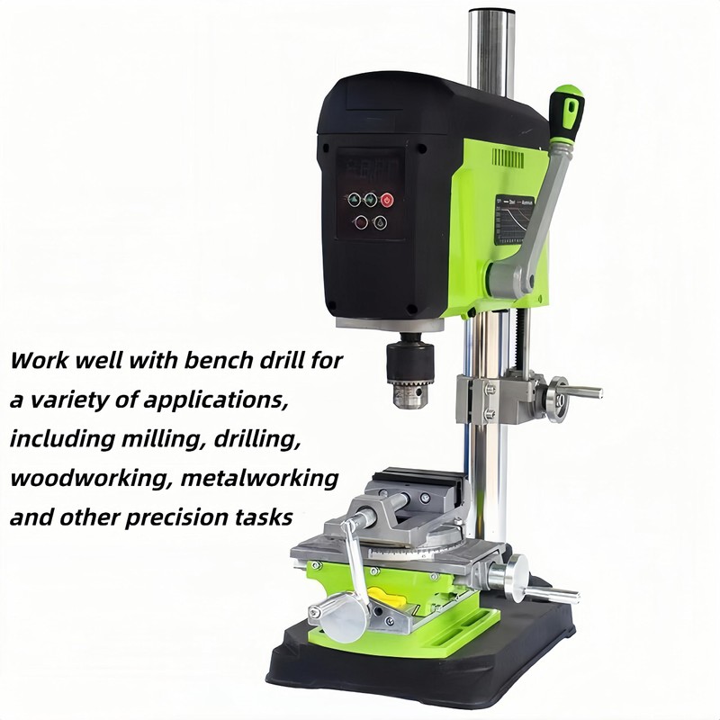 Cross Slide Drill Press Vise, 2-Way X- Y- Benchtop Drill