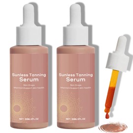 Zeria Sunless Tanning Drops, Tropfen zur Natürlichen Steigerung des Melanins, Bräunungstropfen, Brown Drops für Gesicht und Körper, Verursacht keinen Sonnenbrand, Enhancing Your Natural Skin Tone