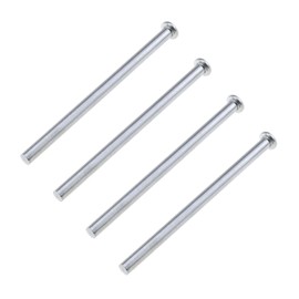 MEETOOT 4PCS 4 Inch Stainless Steel Straight Hinge Pin for Door Hinges