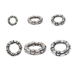 Yuauy 12 Kinds of 5 Sets Bike Ball Bearing Headset Retainer Crank Caged Wheel Ball Dia 4mm to 8mm 1/6" to 1/3" OD 20mm to 50mm ID 11mm to 42mm Repair Accessories 60 pcs