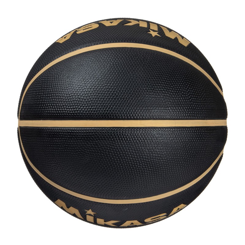 Mikasa BB502B-BKGL-EC Basketball, Size 5, Rubber, Black/Gold, Recommended Internal Pressure