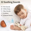 SoundMe Sleep Sound Machine White Noise with 32 Wood Grain,