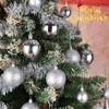 100 Pack Christmas Ball Ornaments (Silver)