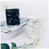 Ciieeo Nordic Style Ceramic Storage Cup Marble Pattern Pen Organizer