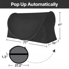 Alvantor Pop Up Bed Tents Portable Bed Canopy Tents Privacy Space Breathable - Full, Pongee