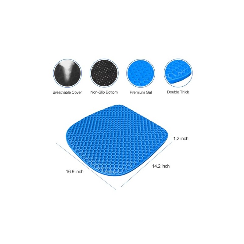Large Gel Seat Cushion for Ultimate Comfort and Support
