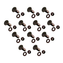 12 Cat/Bobcat Style Cutting Edge Bolts, Nuts, Washers- 5/8 x 2 1/2", 159-2953