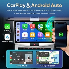 2+32G Android 13 Car Radio Stereo, 7-Inch Touchscreen Car Stereo Radio for Ford F150/250/350 2004-2014 with CarPlay, Android Auto, Built-in WiFi, GPS Navigation, Bluetooth/FM/AM/DSP/Reverse Camera