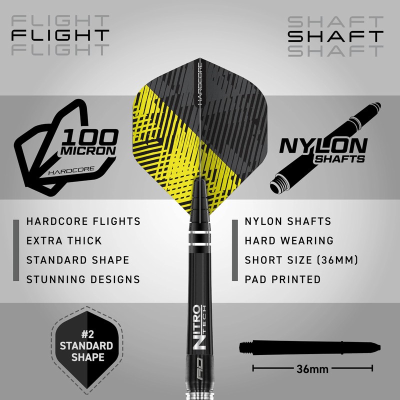 RED DRAGON Razor Edge Elite 22g 90% Tungsten Darts Set