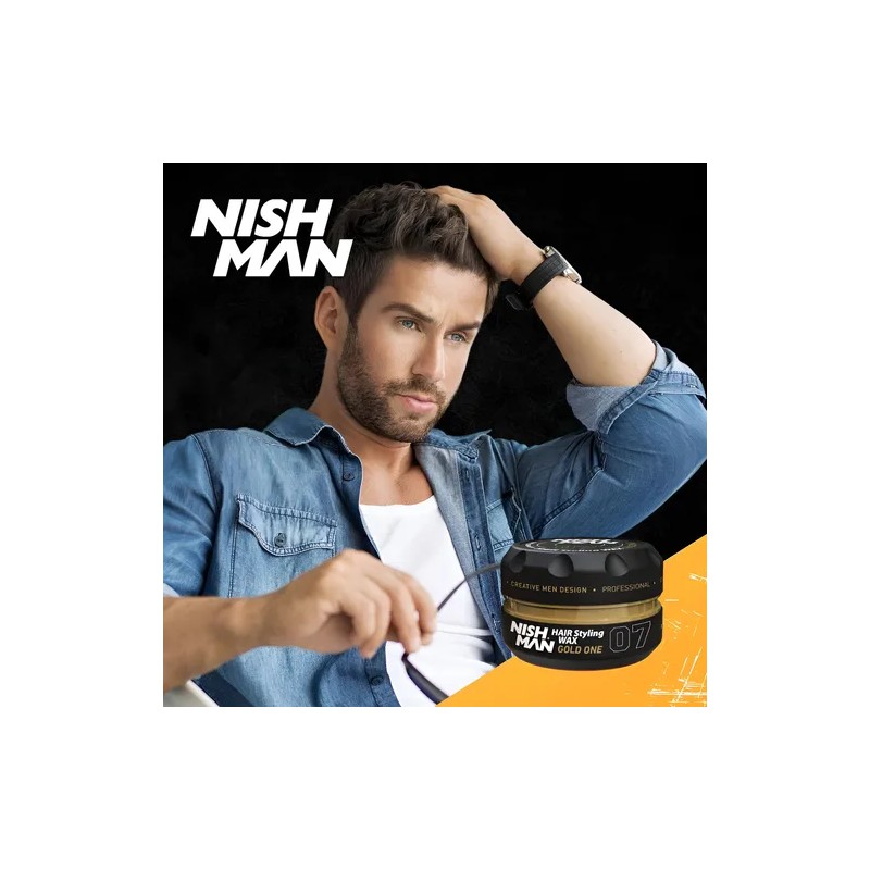 Hair Wax Nishman 07 Gold One Cera Para Peinar