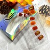 Thanksgiving Press on Nails Short Square Fall Maple Leaf False