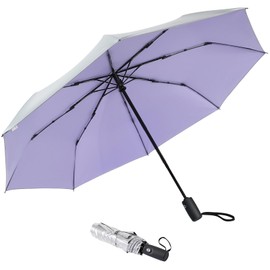 G4Free UPF 50+ UV Protection Mini Travel Umbrella 42 Inch Sun Blocking Folding Umbrella