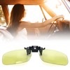 Polarized Clip On Glasses Day Night Duel Use Portable Polarized