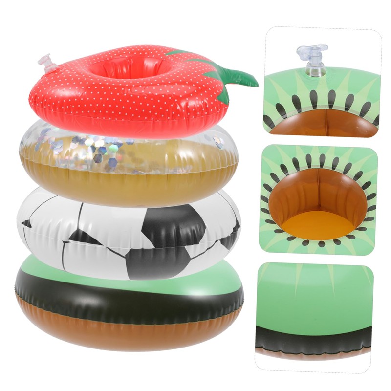 WHAMVOX Mini Pool Drink Floats Inflatable Cooler for Hot Tub