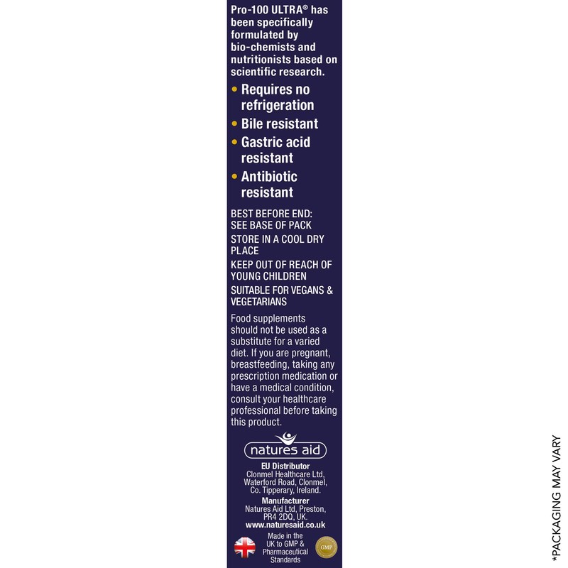 Bio360 Pro-100 Ultra (100 Billion Bacteria)|from Natures Aid | 30