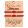UNGENT THEM Couples Bracelets Matching Red String Long Distance Relationship