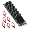 M.2 to SATA 3.0 Adapter [6-Port], RIITOP M.2 NVMe to