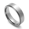 DoubleAccent 6MM Comfort Fit Titanium Wedding Band Satin Finished Ring